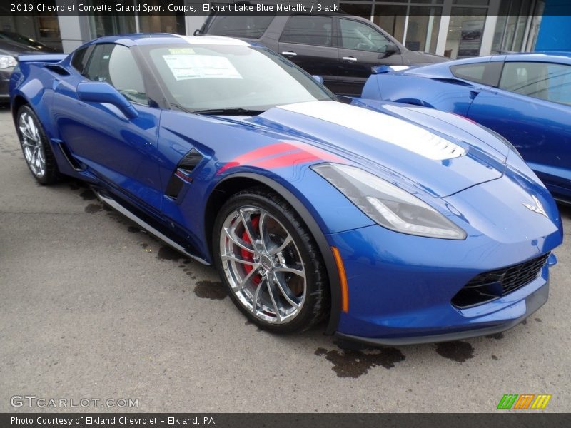 Elkhart Lake Blue Metallic / Black 2019 Chevrolet Corvette Grand Sport Coupe