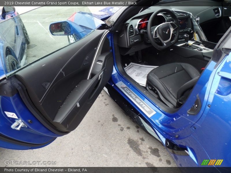 Elkhart Lake Blue Metallic / Black 2019 Chevrolet Corvette Grand Sport Coupe