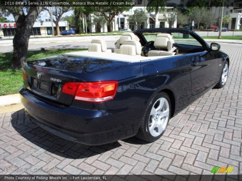 Monaco Blue Metallic / Cream Beige 2010 BMW 3 Series 328i Convertible