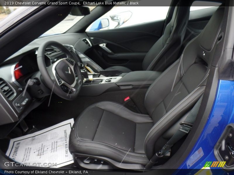 Elkhart Lake Blue Metallic / Black 2019 Chevrolet Corvette Grand Sport Coupe