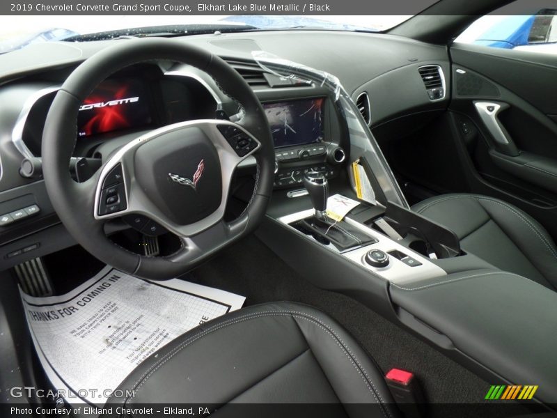 Elkhart Lake Blue Metallic / Black 2019 Chevrolet Corvette Grand Sport Coupe