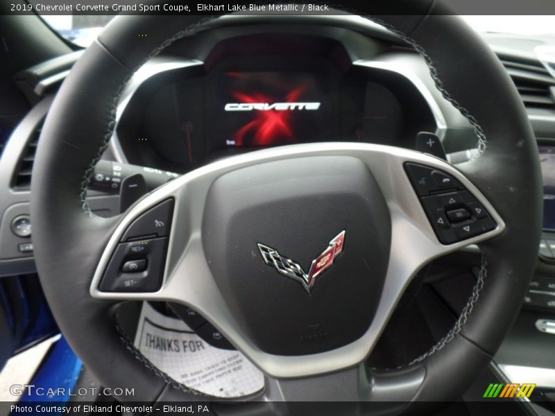 Elkhart Lake Blue Metallic / Black 2019 Chevrolet Corvette Grand Sport Coupe