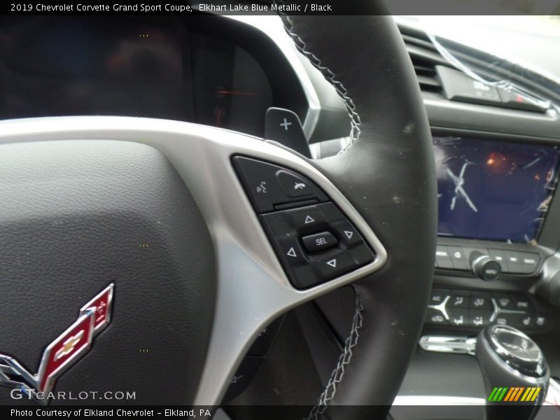 Elkhart Lake Blue Metallic / Black 2019 Chevrolet Corvette Grand Sport Coupe