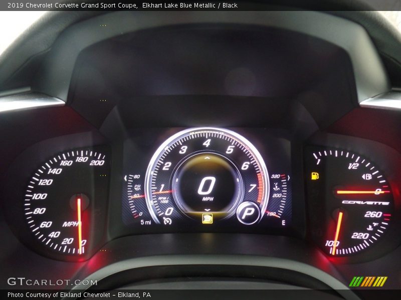 Elkhart Lake Blue Metallic / Black 2019 Chevrolet Corvette Grand Sport Coupe