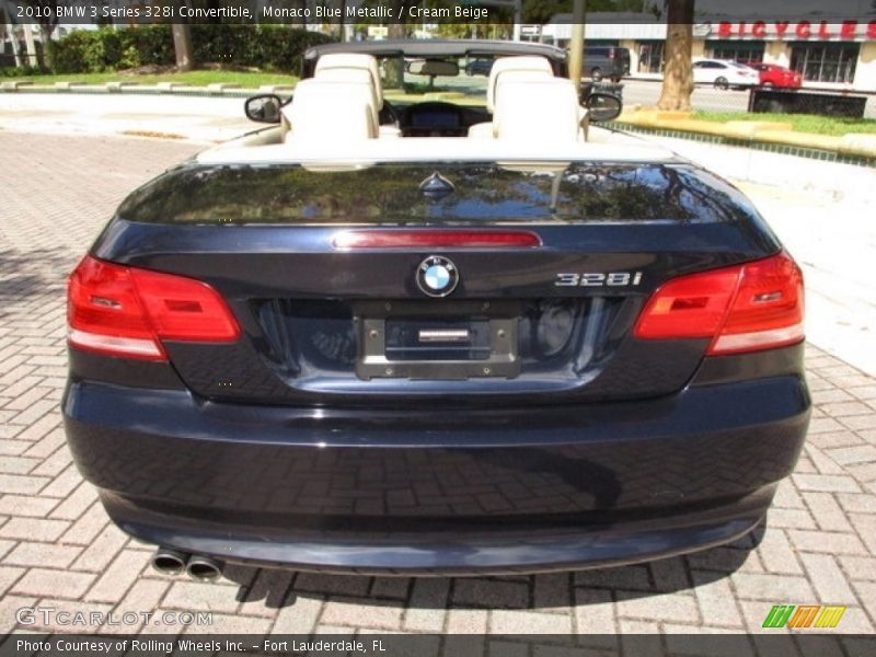 Monaco Blue Metallic / Cream Beige 2010 BMW 3 Series 328i Convertible