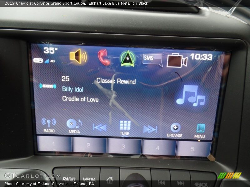 Elkhart Lake Blue Metallic / Black 2019 Chevrolet Corvette Grand Sport Coupe