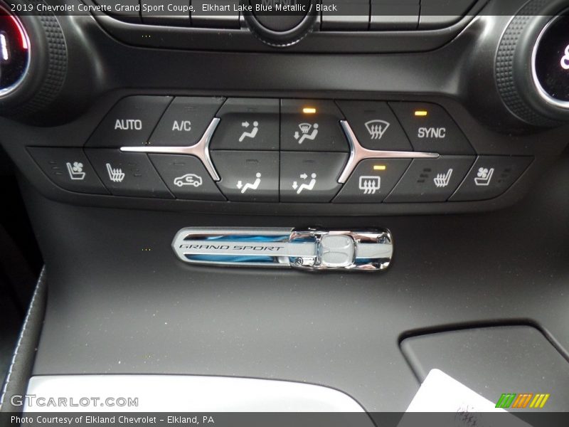 Elkhart Lake Blue Metallic / Black 2019 Chevrolet Corvette Grand Sport Coupe