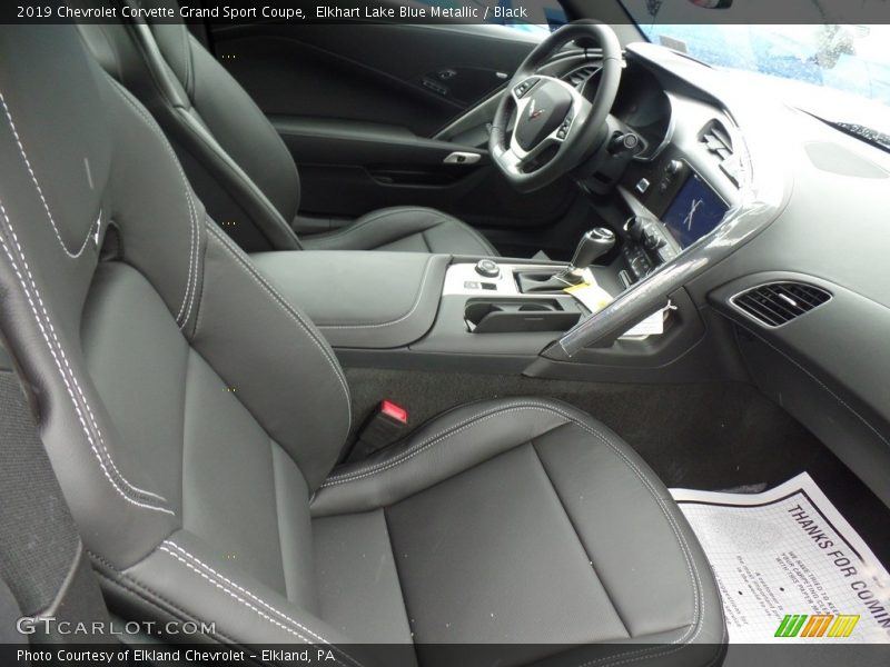 Elkhart Lake Blue Metallic / Black 2019 Chevrolet Corvette Grand Sport Coupe