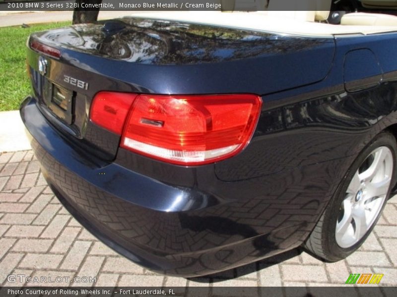 Monaco Blue Metallic / Cream Beige 2010 BMW 3 Series 328i Convertible