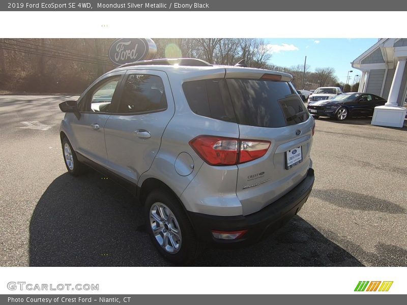 Moondust Silver Metallic / Ebony Black 2019 Ford EcoSport SE 4WD