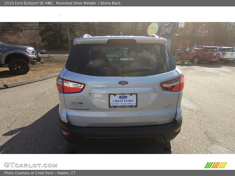 Moondust Silver Metallic / Ebony Black 2019 Ford EcoSport SE 4WD