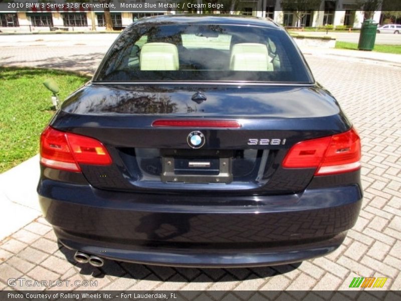 Monaco Blue Metallic / Cream Beige 2010 BMW 3 Series 328i Convertible