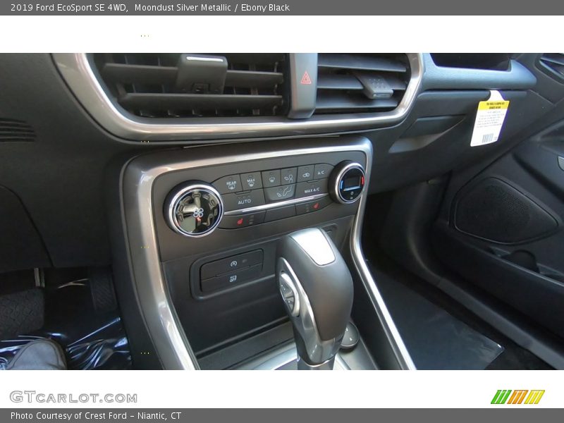 Moondust Silver Metallic / Ebony Black 2019 Ford EcoSport SE 4WD