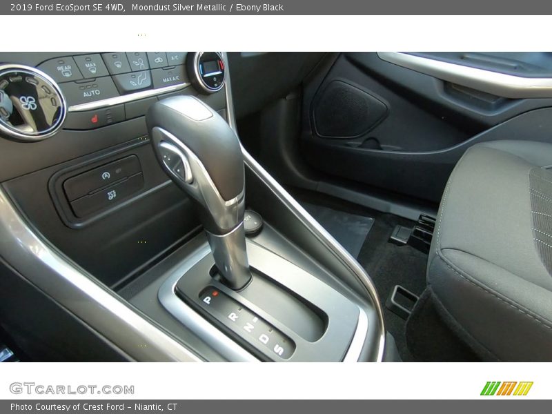 Moondust Silver Metallic / Ebony Black 2019 Ford EcoSport SE 4WD