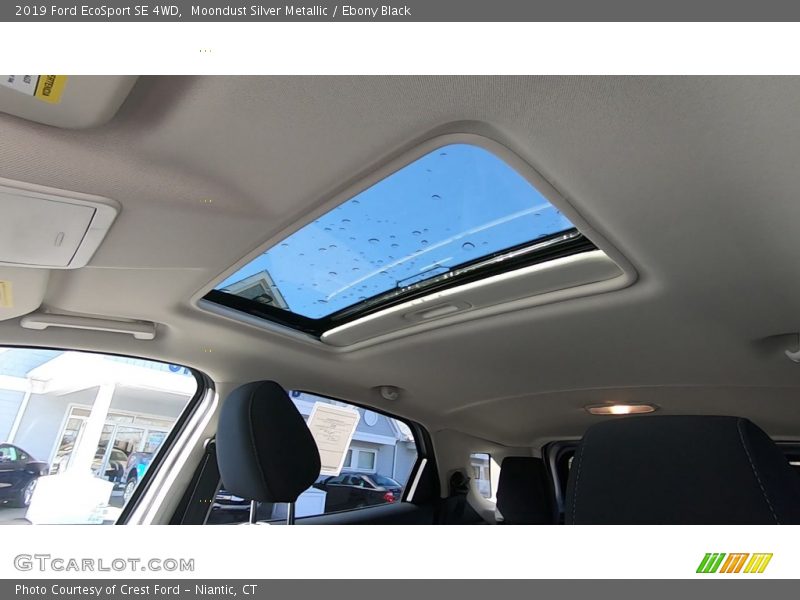 Moondust Silver Metallic / Ebony Black 2019 Ford EcoSport SE 4WD