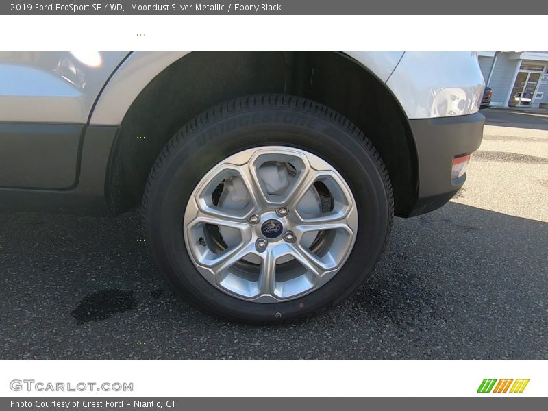 Moondust Silver Metallic / Ebony Black 2019 Ford EcoSport SE 4WD