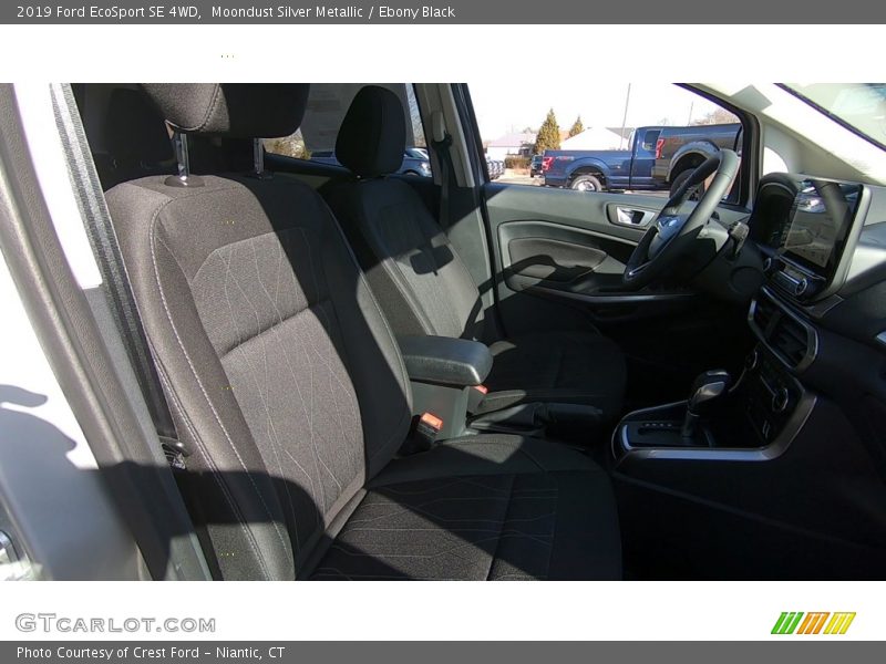 Moondust Silver Metallic / Ebony Black 2019 Ford EcoSport SE 4WD