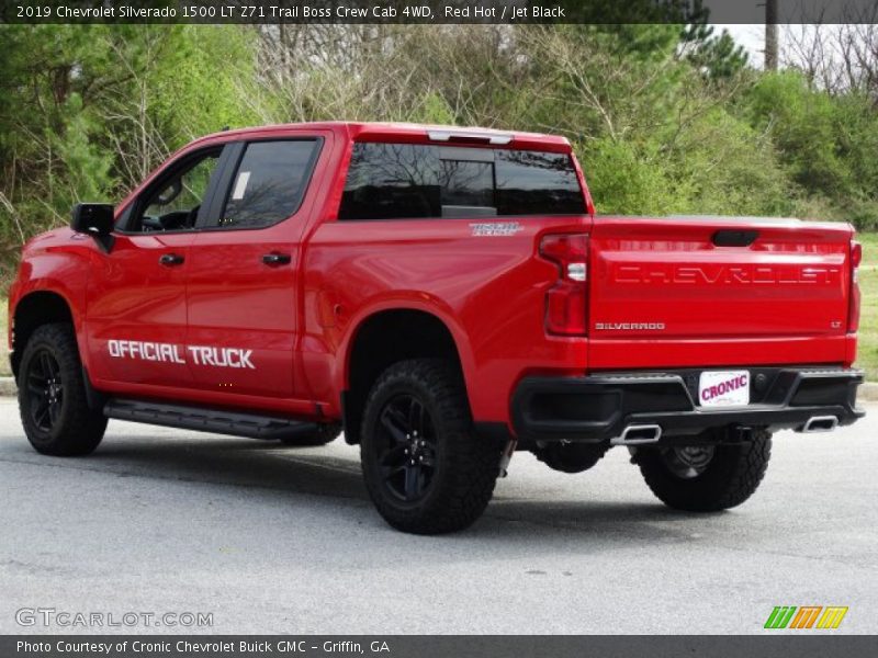 Red Hot / Jet Black 2019 Chevrolet Silverado 1500 LT Z71 Trail Boss Crew Cab 4WD