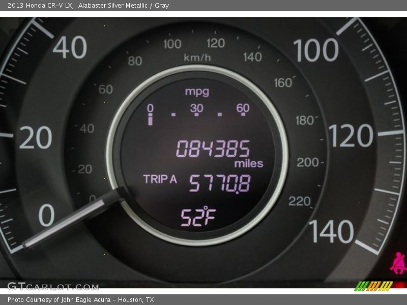 Alabaster Silver Metallic / Gray 2013 Honda CR-V LX
