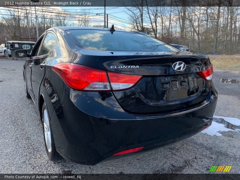 Midnight Black / Gray 2012 Hyundai Elantra GLS