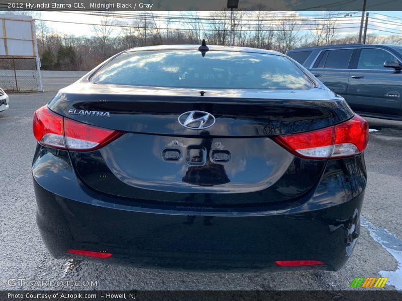 Midnight Black / Gray 2012 Hyundai Elantra GLS