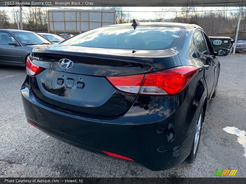 Midnight Black / Gray 2012 Hyundai Elantra GLS
