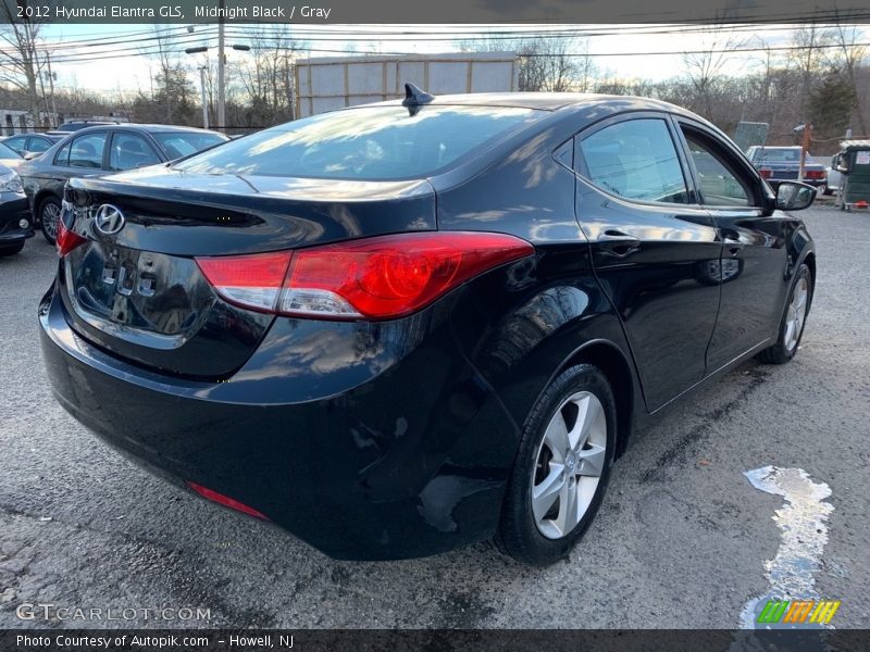 Midnight Black / Gray 2012 Hyundai Elantra GLS