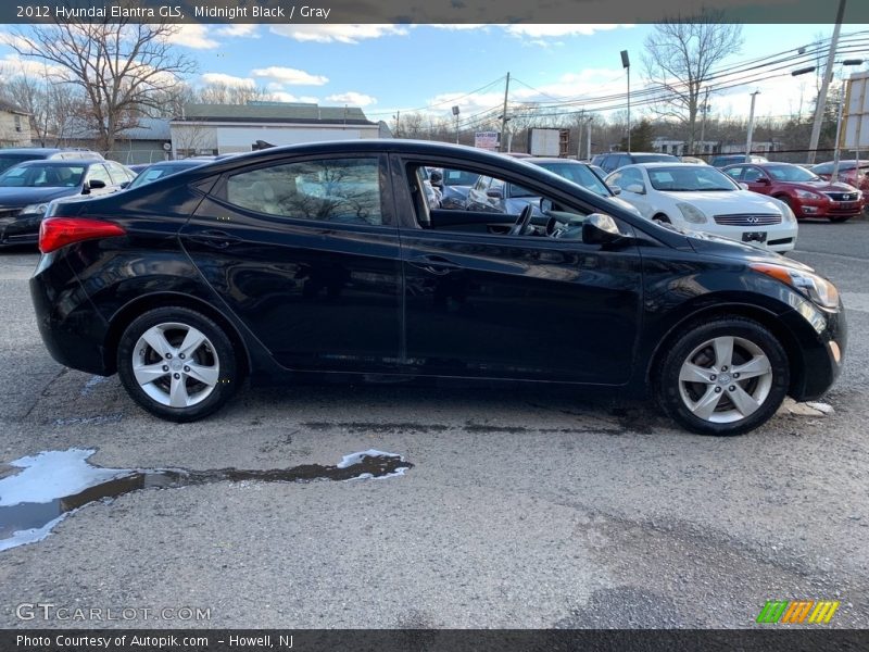 Midnight Black / Gray 2012 Hyundai Elantra GLS