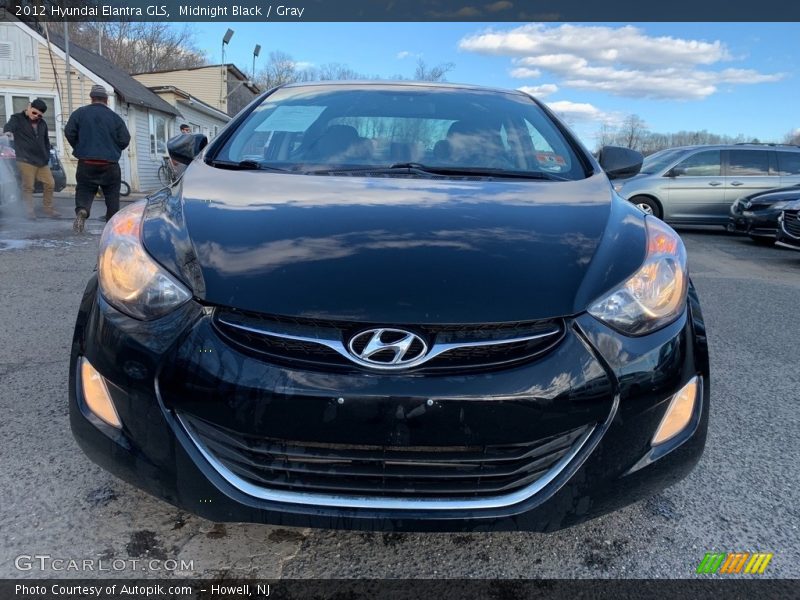 Midnight Black / Gray 2012 Hyundai Elantra GLS