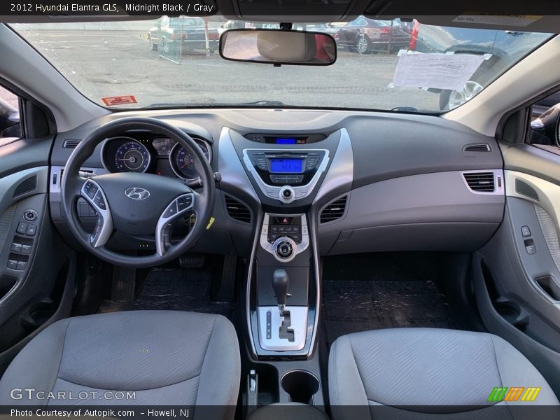 Midnight Black / Gray 2012 Hyundai Elantra GLS