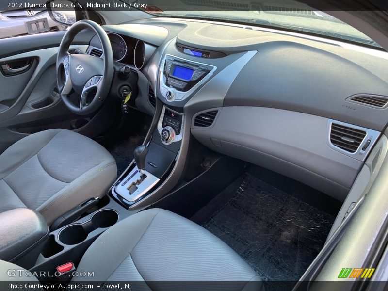 Midnight Black / Gray 2012 Hyundai Elantra GLS
