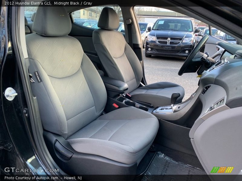 Midnight Black / Gray 2012 Hyundai Elantra GLS