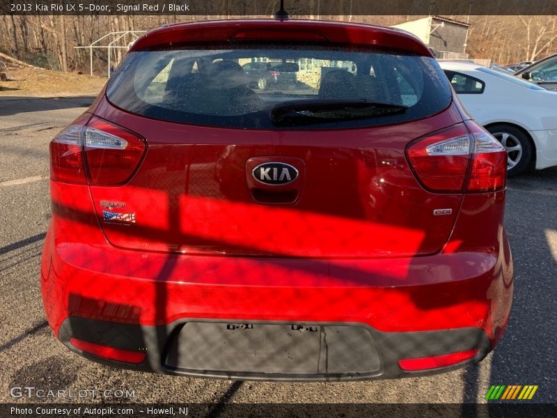 Signal Red / Black 2013 Kia Rio LX 5-Door