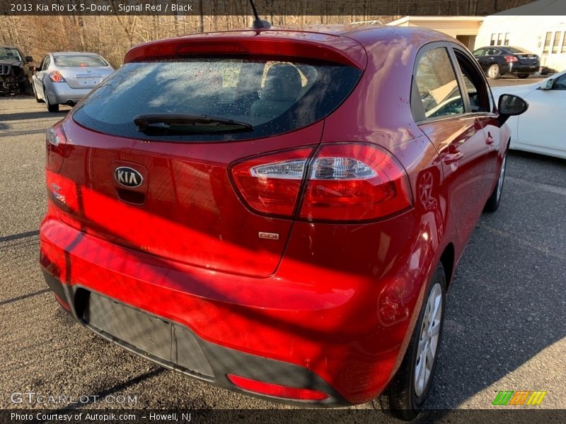 Signal Red / Black 2013 Kia Rio LX 5-Door