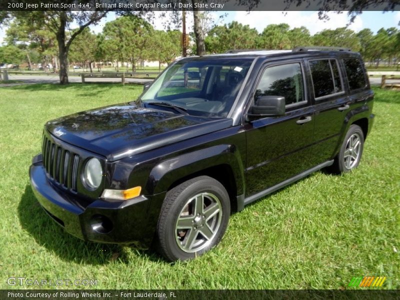 Brilliant Black Crystal Pearl / Dark Slate Gray 2008 Jeep Patriot Sport 4x4