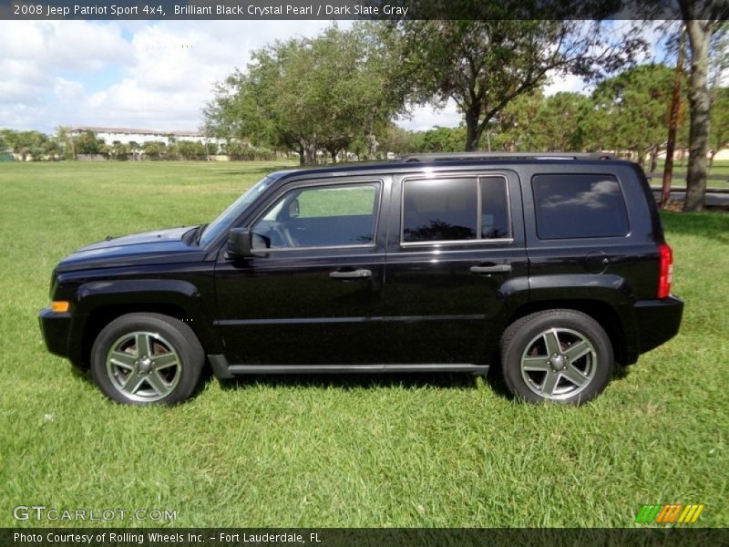 Brilliant Black Crystal Pearl / Dark Slate Gray 2008 Jeep Patriot Sport 4x4