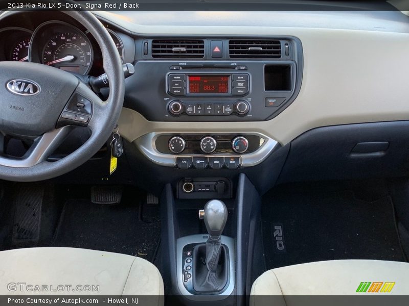 Signal Red / Black 2013 Kia Rio LX 5-Door