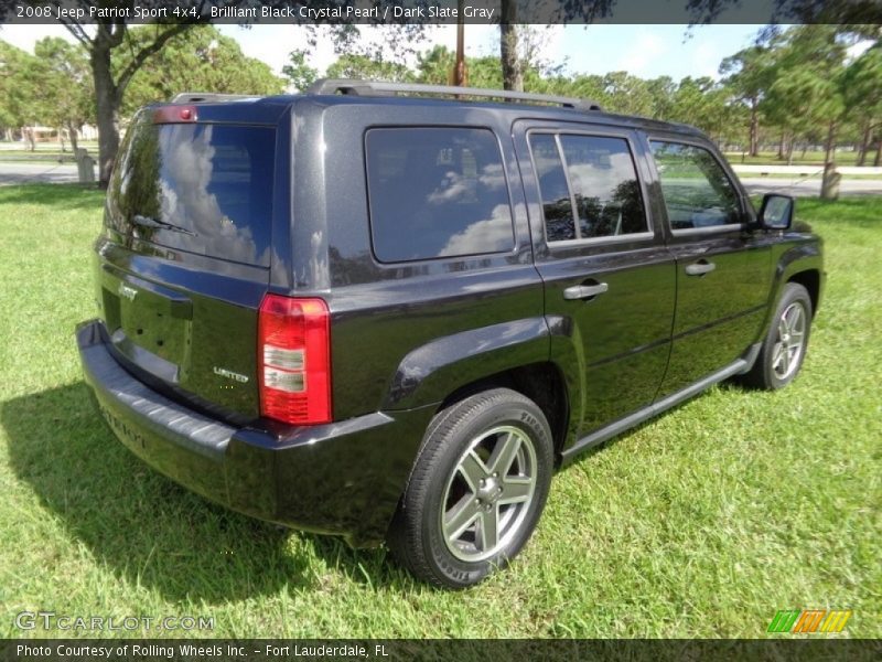 Brilliant Black Crystal Pearl / Dark Slate Gray 2008 Jeep Patriot Sport 4x4