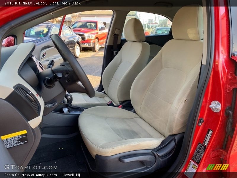 Signal Red / Black 2013 Kia Rio LX 5-Door