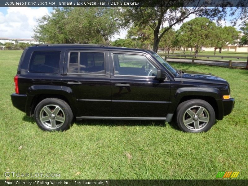 Brilliant Black Crystal Pearl / Dark Slate Gray 2008 Jeep Patriot Sport 4x4