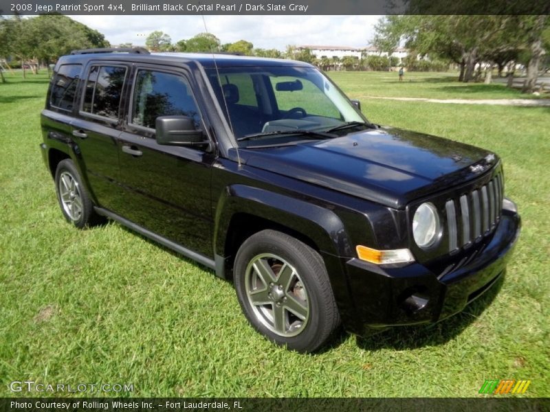Brilliant Black Crystal Pearl / Dark Slate Gray 2008 Jeep Patriot Sport 4x4