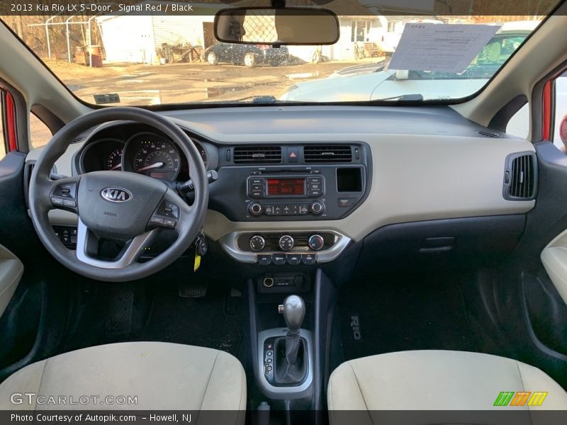 Signal Red / Black 2013 Kia Rio LX 5-Door