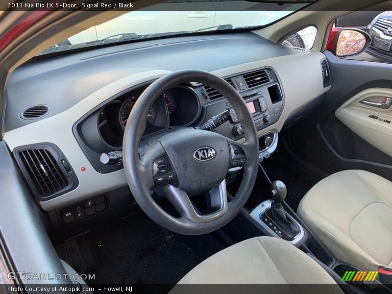 Signal Red / Black 2013 Kia Rio LX 5-Door