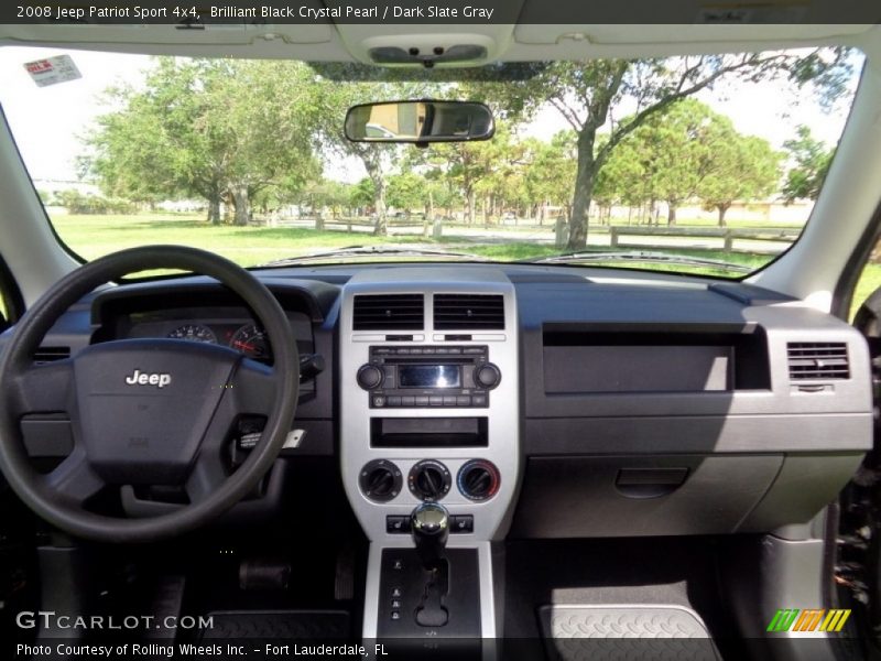 Brilliant Black Crystal Pearl / Dark Slate Gray 2008 Jeep Patriot Sport 4x4