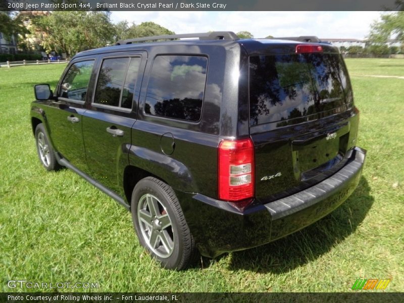 Brilliant Black Crystal Pearl / Dark Slate Gray 2008 Jeep Patriot Sport 4x4