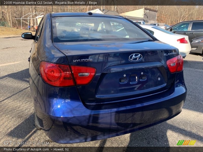 Regatta Blue Metallic / Beige 2008 Hyundai Elantra GLS Sedan