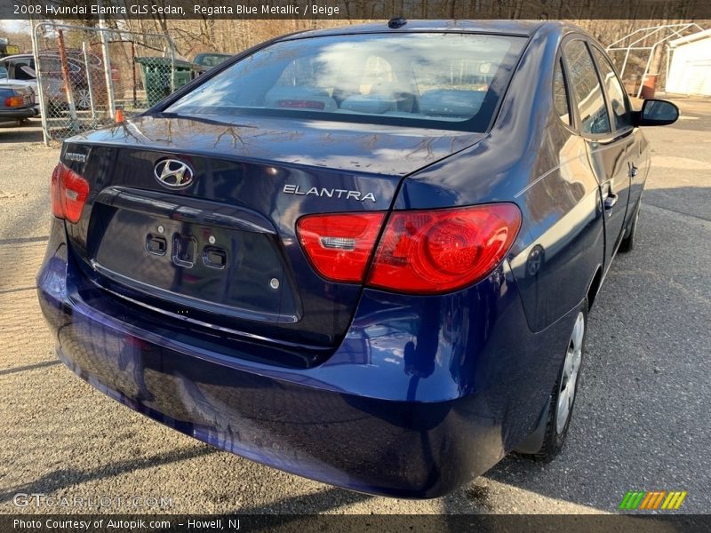 Regatta Blue Metallic / Beige 2008 Hyundai Elantra GLS Sedan