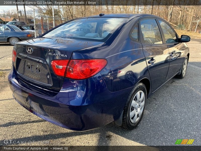 Regatta Blue Metallic / Beige 2008 Hyundai Elantra GLS Sedan