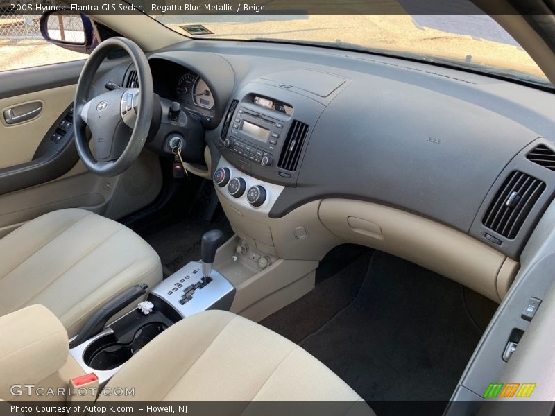 Regatta Blue Metallic / Beige 2008 Hyundai Elantra GLS Sedan