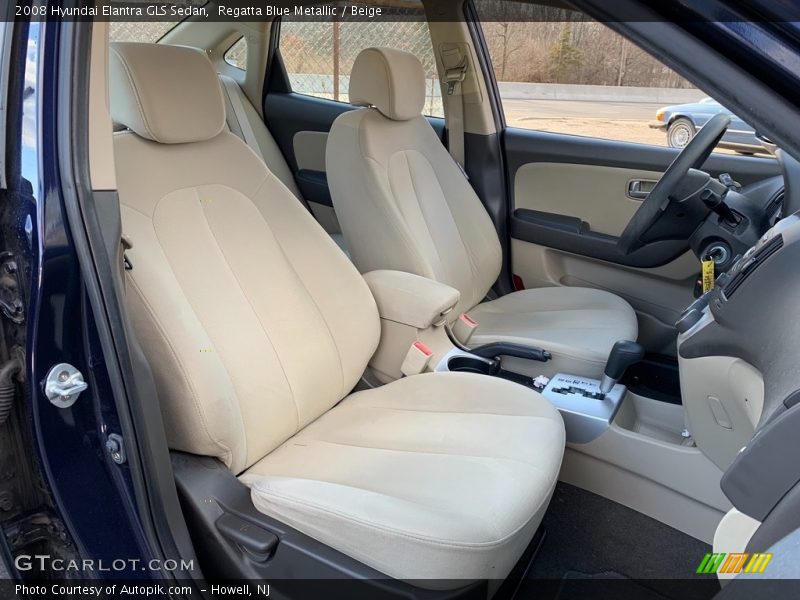 Regatta Blue Metallic / Beige 2008 Hyundai Elantra GLS Sedan